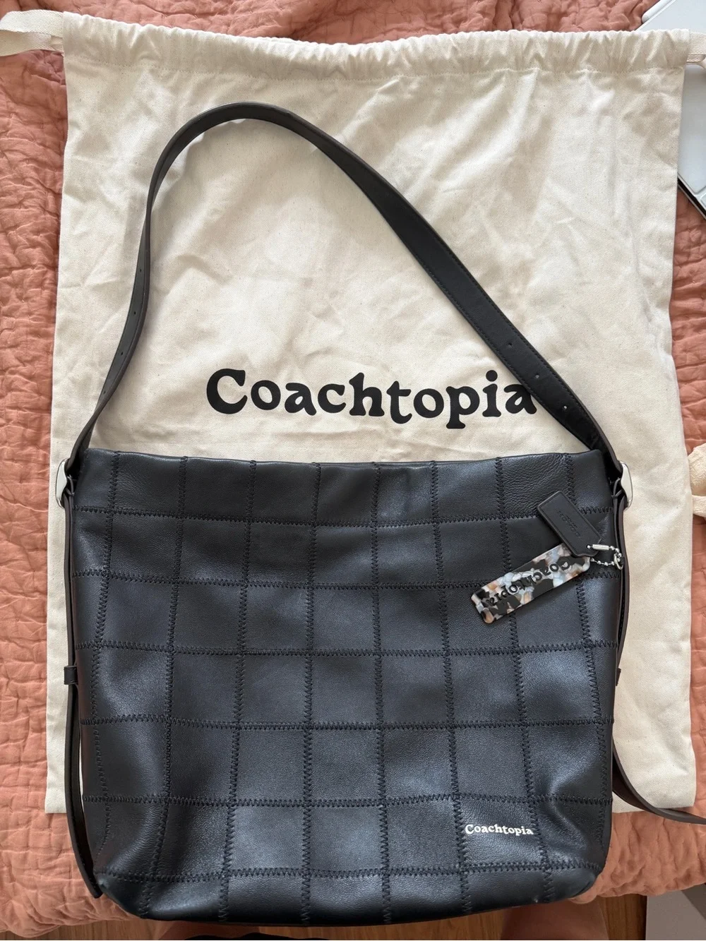 Coachtopia Alter/Ego Hobo Bag In Checkerboard Upcrafted Leather